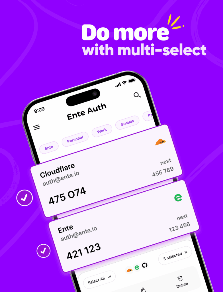 Ente Auth: finalmente la selezione multipla