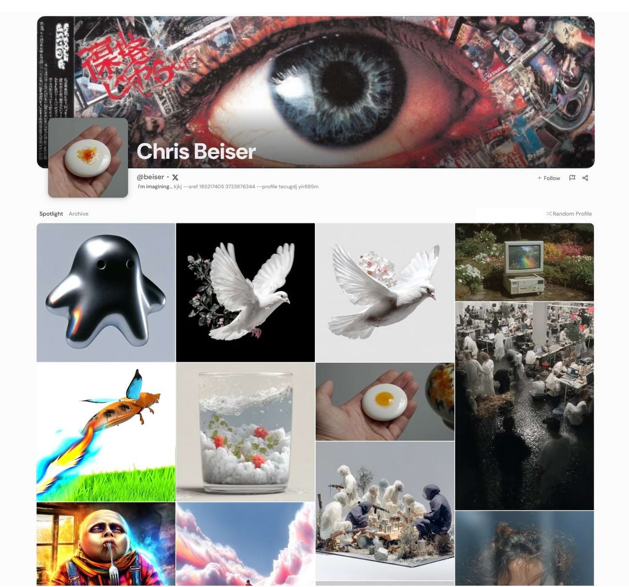 Midjourney lancia i profili utente