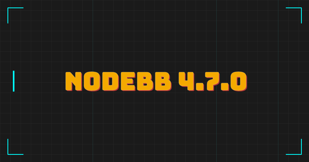 NodeBB 4.7.0: più federazione e anteprima link integrata