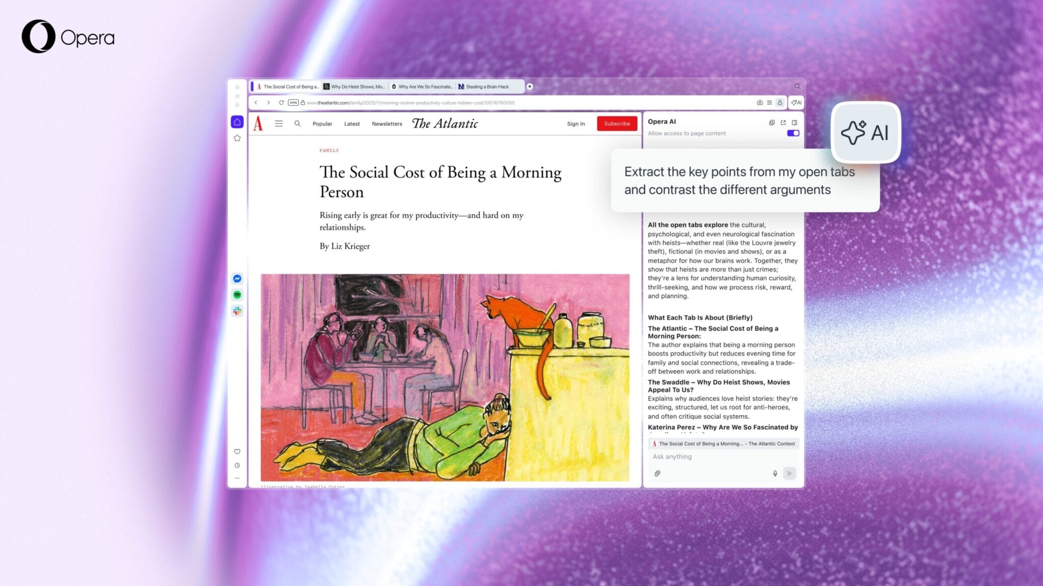 Opera AI sostituisce Aria: cosa cambia nei browser della famiglia Opera