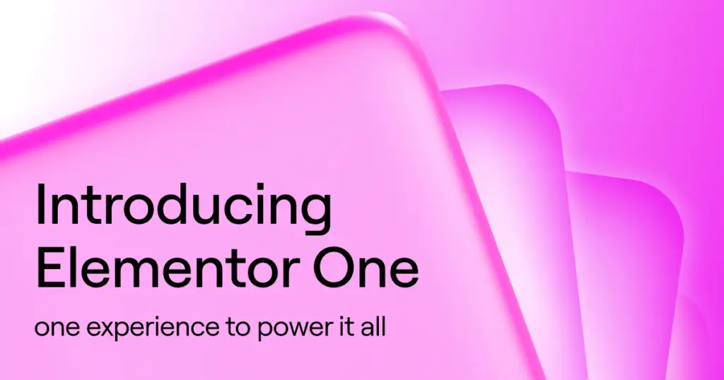 Elementor lancia Elementor One: tutti gli strumenti in un abbonamento da 5€/mese