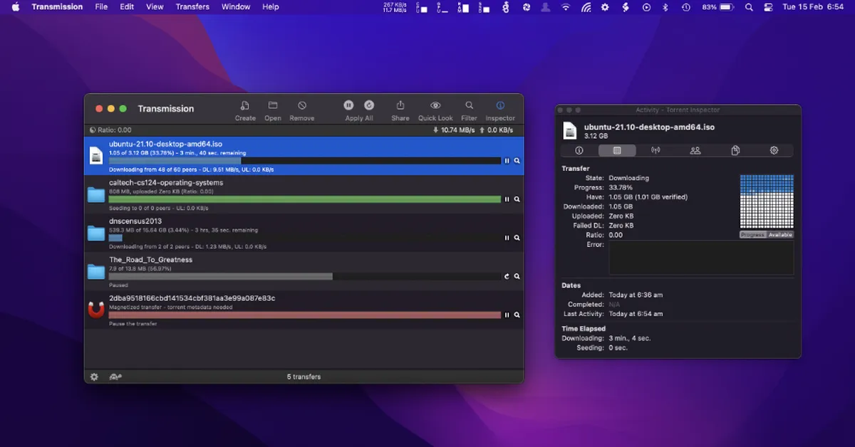 Transmission 4.1: download più veloci e supporto IPv6