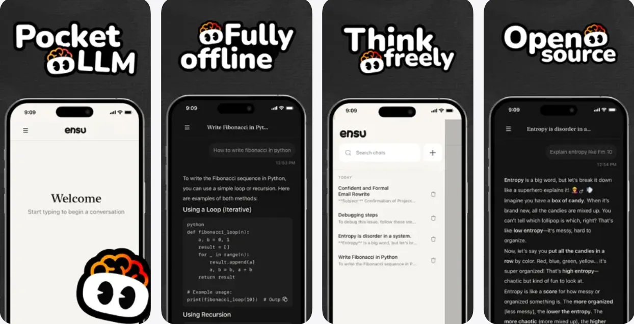 Ente lancia Ensu, la sua app per usare LLM in locale.