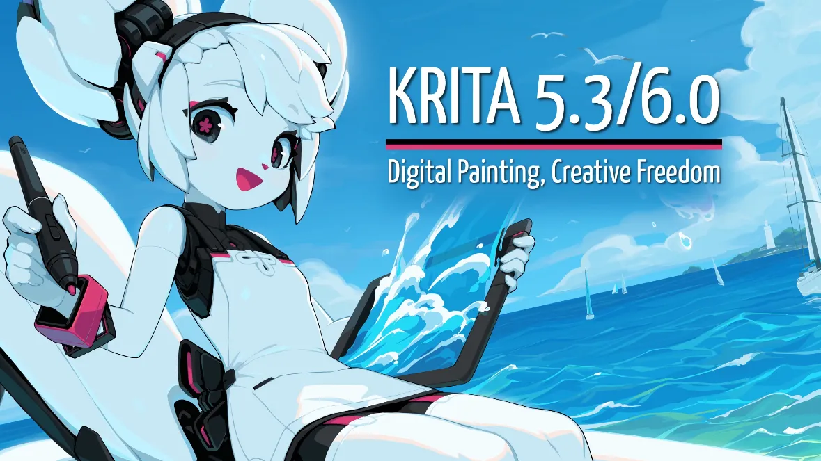 Krita fa il salto a Qt6: 5.3 e 6.0 escono insieme, ma non sono la stessa cosa