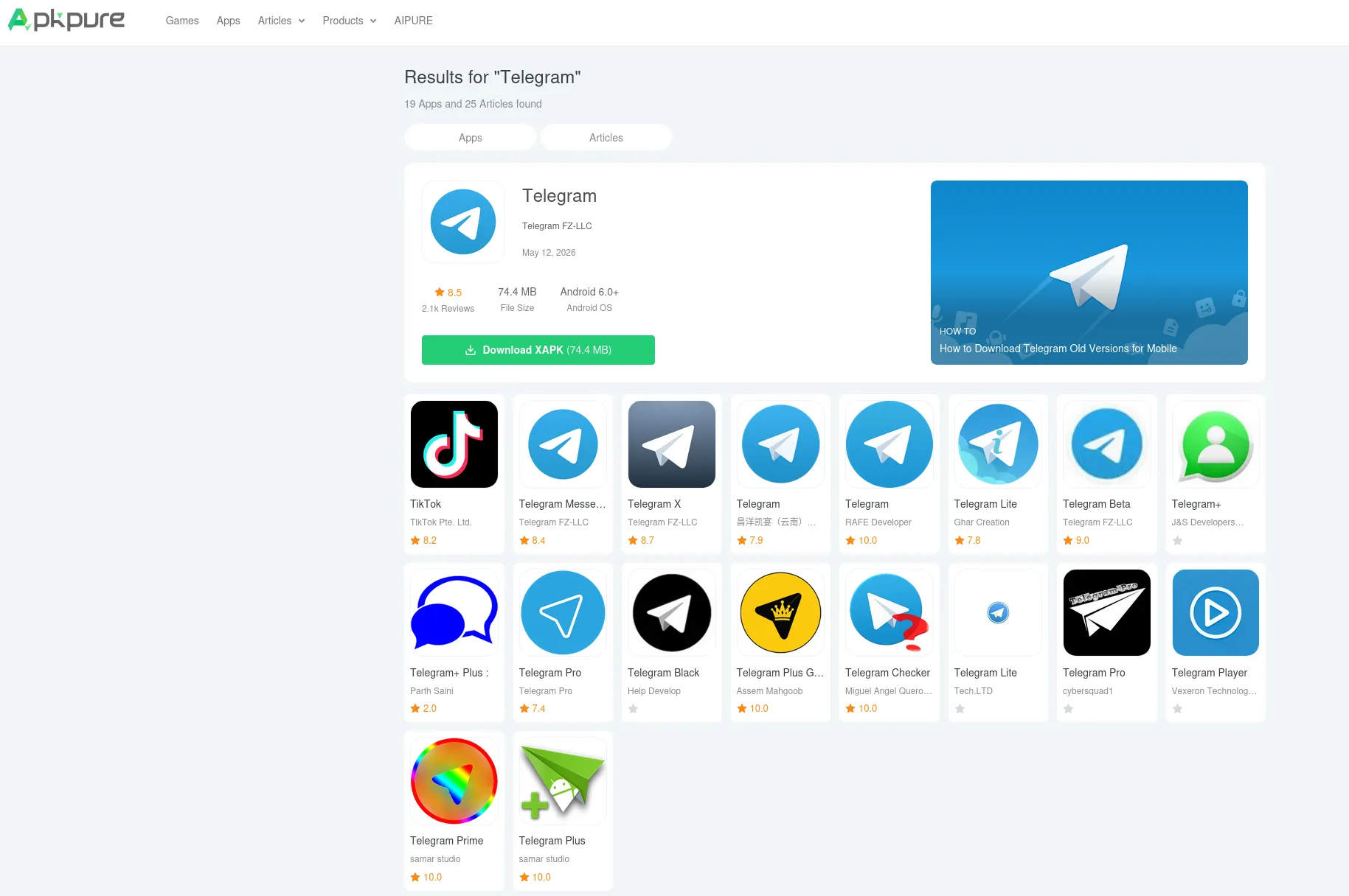 Su APKPure circola un Telegram modificato che raccoglie i dati